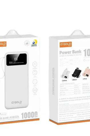 Carregador portátil 10000mah Agold bte 16a