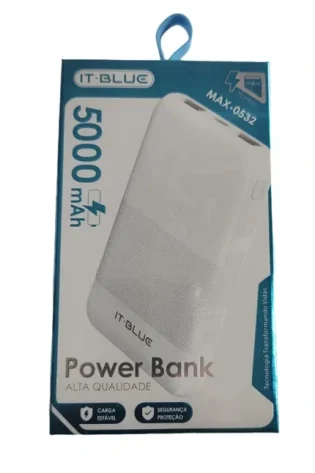 Carregador portátil 5000 mah max 0532 It Blue